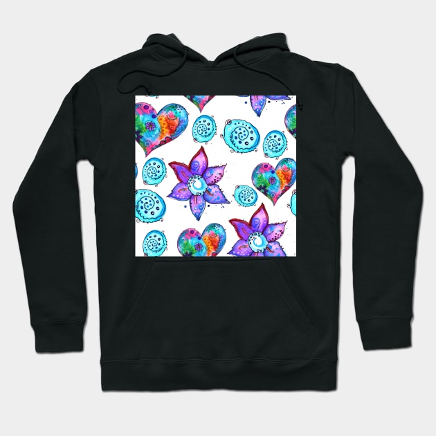 flowers and hearts and other things Hoodie by SimoneMonschein